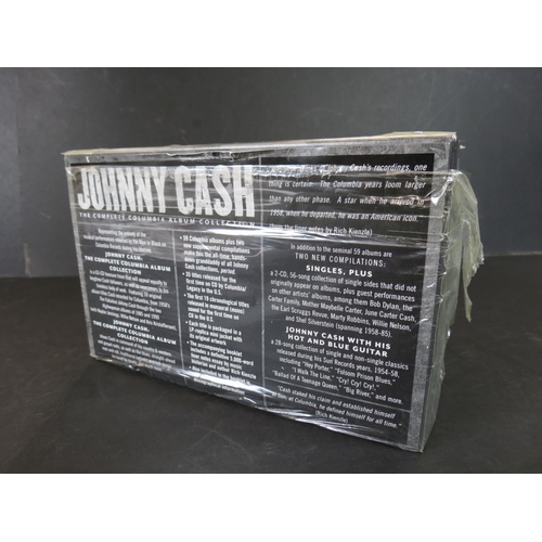 799 - CDs - Johnny Cash The Complete Columbia Album Collection (88697910472). Shrink open and damaged with... 