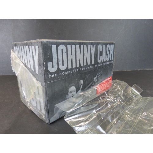 799 - CDs - Johnny Cash The Complete Columbia Album Collection (88697910472). Shrink open and damaged with... 