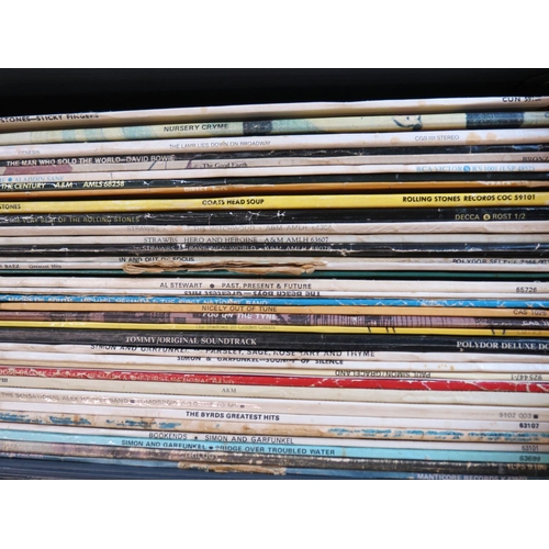 424 - Vinyl - Approx 30 rock & pop LPs to include Genesis, David Bowie, The Who, Rolling Stones, Strawbs, ... 