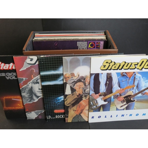 428 - Vinyl - 18 Status Quo LPs to include From The Makers Of box set, Blue For You, On The Level, Piledri... 