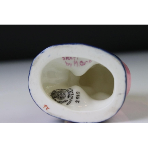 32 - Royal Worcester 'Sleepy Boy' porcelain figure by Margaret Cane, no. 2918, approx 8cm high, together ... 