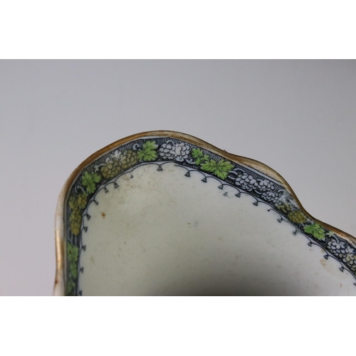 36 - 19th Century ceramic cider jug with transfer printed and hand-coloured decoration to include farming... 