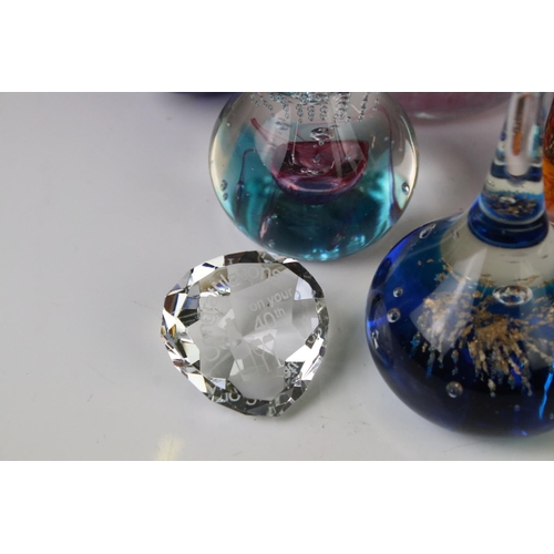 50 - Collection of glass paperweights, to include animals, tea pot etc