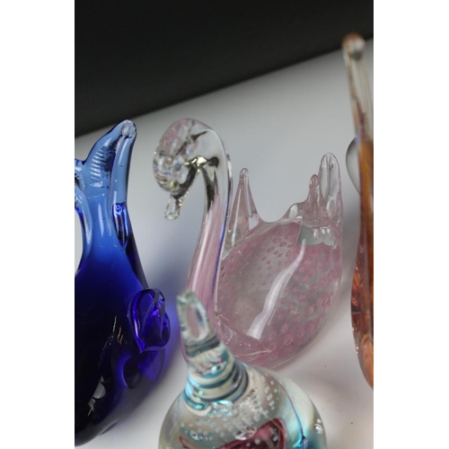 50 - Collection of glass paperweights, to include animals, tea pot etc