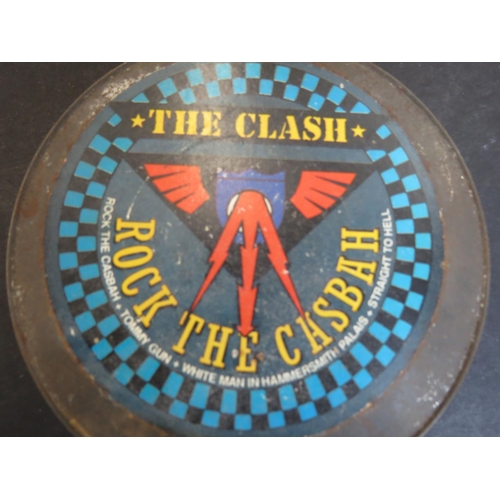 802 - Memorabilia - The Clash Rock The Casbah special edition CD in tin (Columbia – 656814 5).  Rust to ti... 