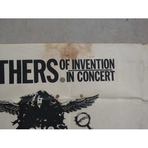 837 - Memorabilia - Original Frank Zappa / Mothers Of Invention concert poster for their performance at Co... 