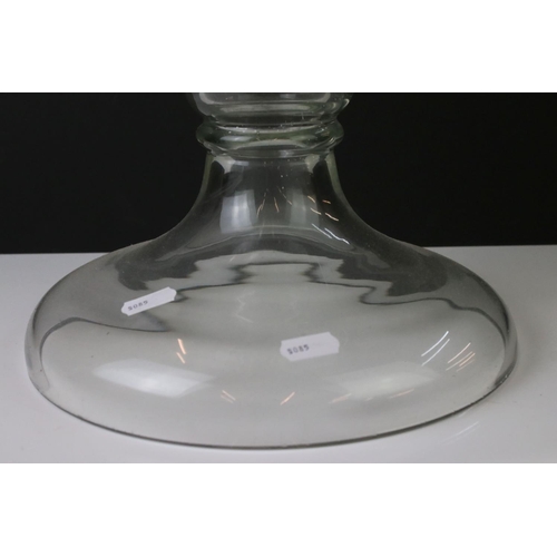 143 - Advertising - Late 19th Century Kirker Greer & Cos Old Irish Whisky glass dispensing urn & cover, wi... 