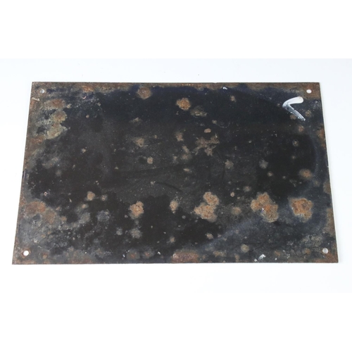 167 - A W Bombs ' Precautions ' enamel sign advising safe munitions storage information, black lettering o... 