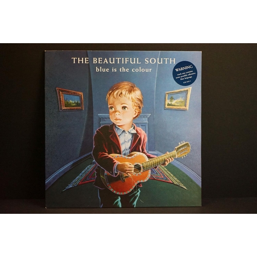 486 - Vinyl - The Beautiful South Blue Is The Colour LP on Go! Discs 828 845-1.  Includes Go! Discs postca... 