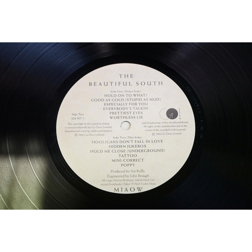 487 - Vinyl - The Beautiful South Miaow LP on Go! Discs 828 507-1.  Original rare version with withdrawn s... 