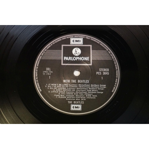 637 - Vinyl - 4 The Beatles LPs to include Please Please Me (PCS 3042) stereo with silver and black boxed ... 