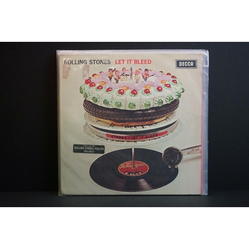 639 - Vinyl - 8 Rolling Stones LPs to include Self Titled (LK 4605), Let It Bleed x 2 (LK 5025 and SKL 502... 