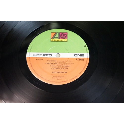 642 - Vinyl - 8 Led Zeppelin LPs spanning their career.  Includes II, III, Physical Graffiti, In Through T... 