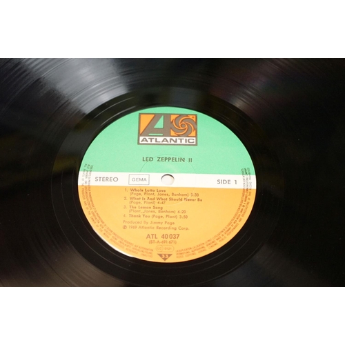 642 - Vinyl - 8 Led Zeppelin LPs spanning their career.  Includes II, III, Physical Graffiti, In Through T... 