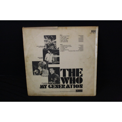 438 - Vinyl - The Who My Generation original mono pressing on Brunswick 1B/1B matrices/  Sleeve & Vinyl Vg