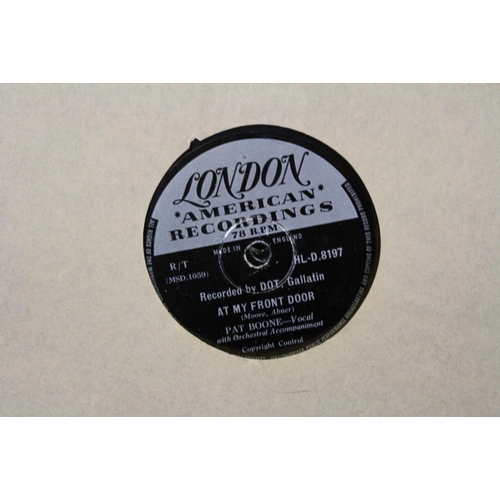 440 - Vinyl - 15 1950s rock n roll & pop 78s on London Records to include The Hilltoppers, Tub Hunter, And... 