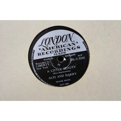 440 - Vinyl - 15 1950s rock n roll & pop 78s on London Records to include The Hilltoppers, Tub Hunter, And... 