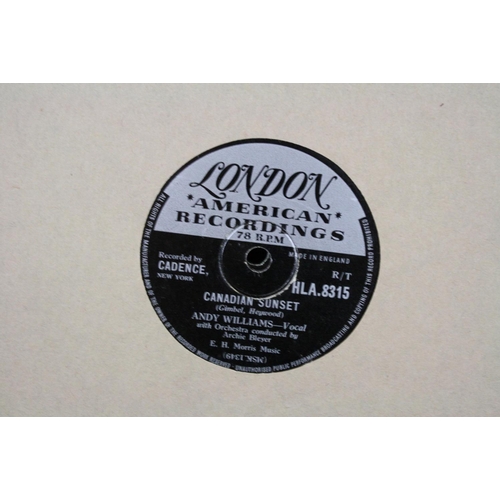 440 - Vinyl - 15 1950s rock n roll & pop 78s on London Records to include The Hilltoppers, Tub Hunter, And... 