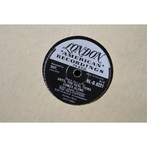 440 - Vinyl - 15 1950s rock n roll & pop 78s on London Records to include The Hilltoppers, Tub Hunter, And... 