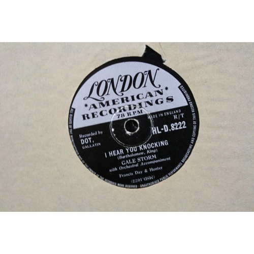 440 - Vinyl - 15 1950s rock n roll & pop 78s on London Records to include The Hilltoppers, Tub Hunter, And... 