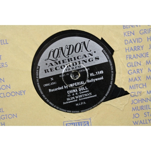 440 - Vinyl - 15 1950s rock n roll & pop 78s on London Records to include The Hilltoppers, Tub Hunter, And... 