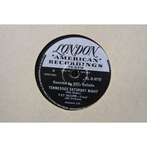 440 - Vinyl - 15 1950s rock n roll & pop 78s on London Records to include The Hilltoppers, Tub Hunter, And... 