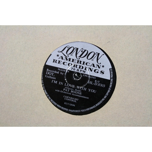 440 - Vinyl - 15 1950s rock n roll & pop 78s on London Records to include The Hilltoppers, Tub Hunter, And... 