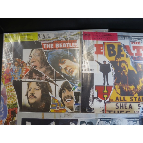 718 - Vinyl - The Beatles Anthology Vol 1,2 & 3.  Each 3LP set in tri-fold sleeves.  Sleeves, inners, viny... 