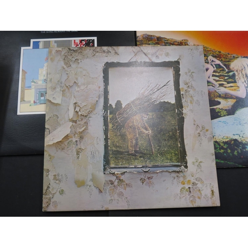 721 - Vinyl - 7 Led Zeppelin LPs to include One (588171) Stereo press with plum Atlantic labels, A1 / B4 m... 