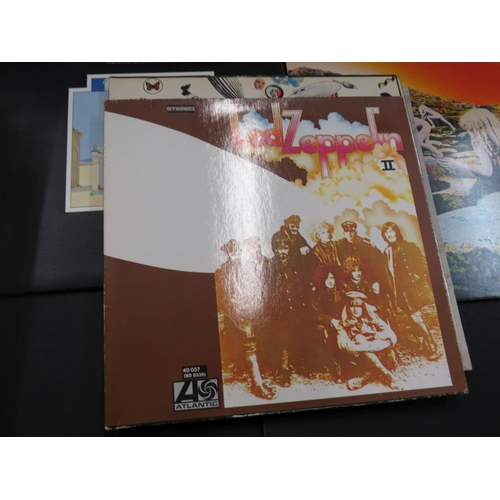 721 - Vinyl - 7 Led Zeppelin LPs to include One (588171) Stereo press with plum Atlantic labels, A1 / B4 m... 