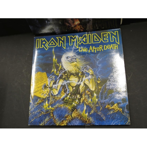 725 - Vinyl - 2 Iron Maiden LPs to include The X Factor double LP on EMI 7243 8 35819 1 7 clear vinyl Ex, ... 