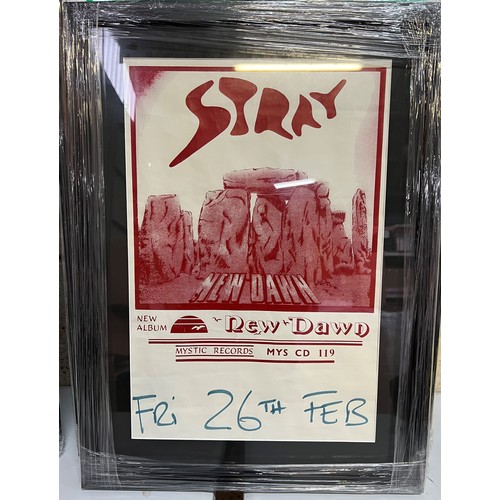 847 - Music Memorabilia - Stray - promotional poster for the release of their 1997 album New Dawn on Mysti... 