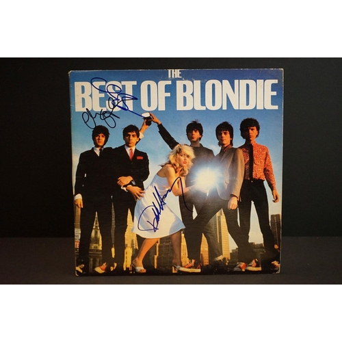 663 - Vinyl & Autographs - The Best Of Blondie LP clearly signed to front by Debbie Harry, Chris Stein and... 