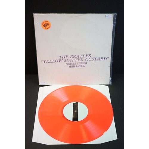 667 - Vinyl - 3 The Beatles LPs to include Yellow Matter Custard (Trade Mark Of Quality BBL 513) orange vi... 