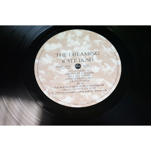 687 - Vinyl & Autograph - Kate Bush The Dreaming (EMC 3419) 'manufacturers property not for sale' sticker ... 