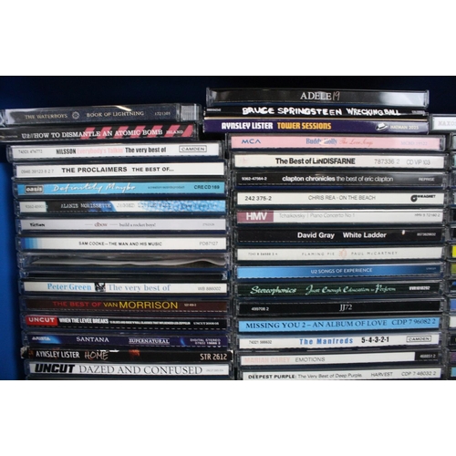 804 - CDs / DVDs - Approx 100 CDs and 6 DVDs to include Dire Straits, Led Zeppelin (2 DVDs), Coldplay, Ato... 