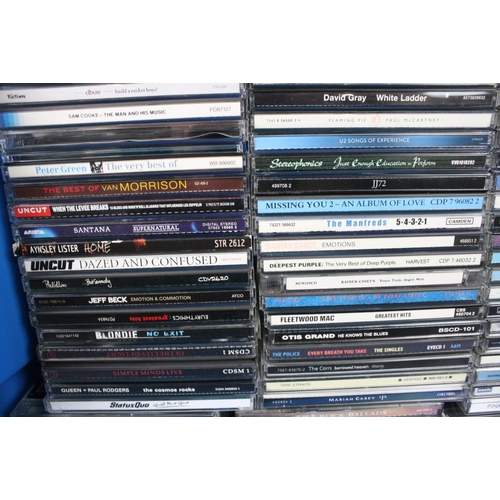 804 - CDs / DVDs - Approx 100 CDs and 6 DVDs to include Dire Straits, Led Zeppelin (2 DVDs), Coldplay, Ato... 