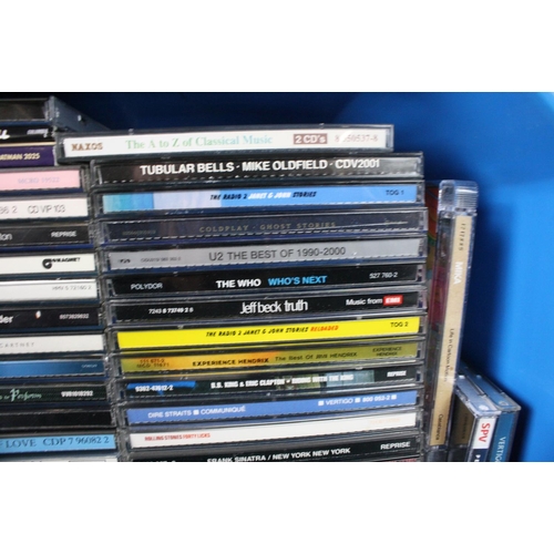 804 - CDs / DVDs - Approx 100 CDs and 6 DVDs to include Dire Straits, Led Zeppelin (2 DVDs), Coldplay, Ato... 