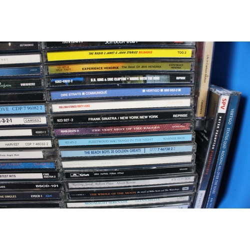 804 - CDs / DVDs - Approx 100 CDs and 6 DVDs to include Dire Straits, Led Zeppelin (2 DVDs), Coldplay, Ato... 