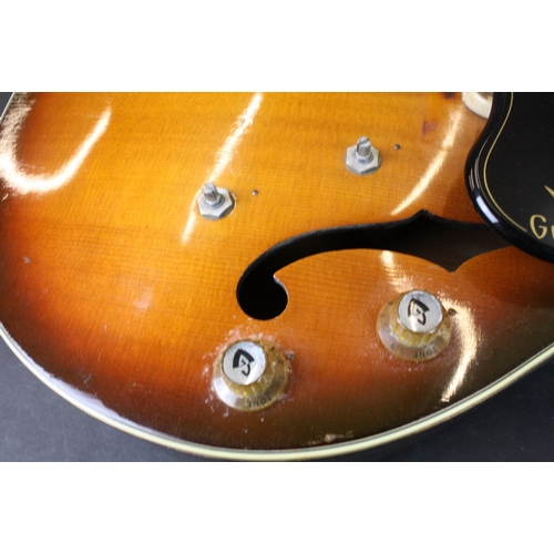 842 - Guitar - A Guild X-175 hollow body guitar.  In need of refurb / restoration.  Serial number 15938.  ... 