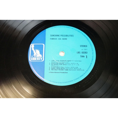 700 - Vinyl - Folk Rock - The Famous Jug Band – Sunshine Possibilities (Original UK 1969 1st Pressing, Blu... 