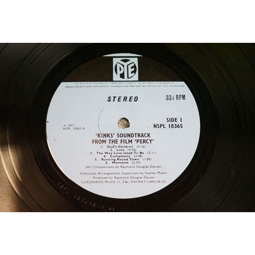 705 - Vinyl - The Kinks original press albums to include Percy (Pye stereo press NSPL 18365) fully laminat... 