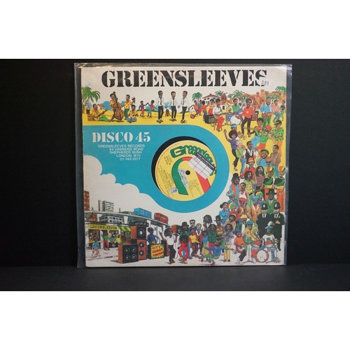 736 - Vinyl - Greensleeves Records, 15 Reggae / Roots albums and four 12” singles, to include: Augustus Pa... 