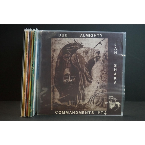 740 - Vinyl - 14 Reggae / Dub albums including rarities, to include: Jah Shaka – Dub Almighty (Commandment... 