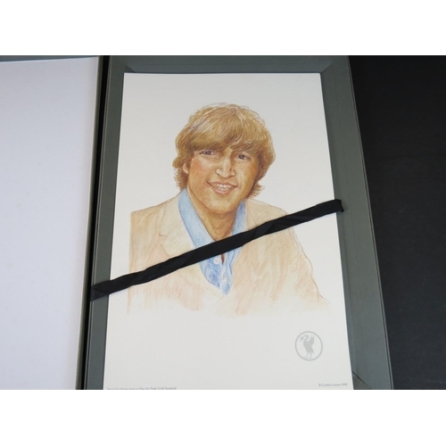 828 - Memorabilia - John Lennon by Cynthia Lennon.  4 prints approx 40 x 27cms boxed.  Printed by Napier J... 