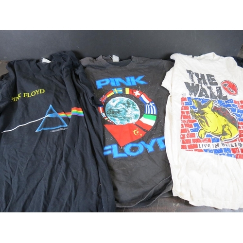 832 - Memorabilia - 7 Pink Floyd & related T-Shirts to include European Tour 1994 (white XL), The Wall Liv... 