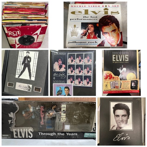 448A - Vinyl & Memorabilia - Collection of Elvis Presley 7