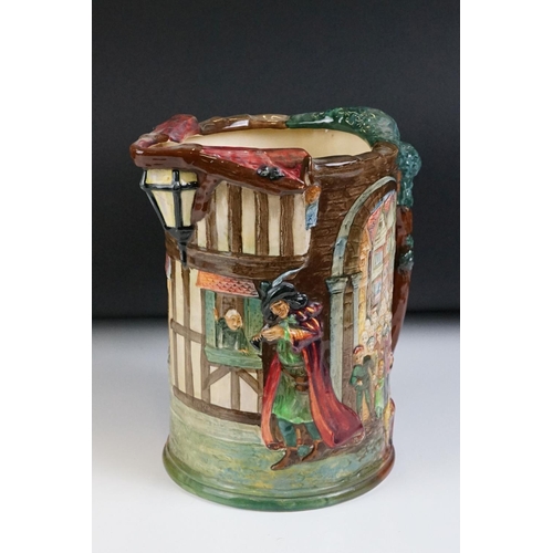 51 - Royal Doulton ltd edn ' The Pied Piper of Hamelin Jug ', designed by Noke & Fenton, of cylindrical f... 