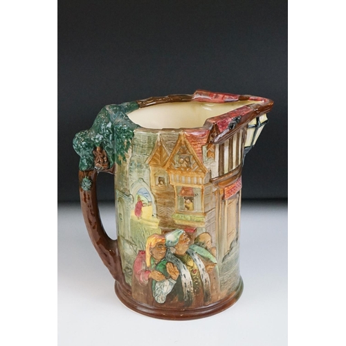 51 - Royal Doulton ltd edn ' The Pied Piper of Hamelin Jug ', designed by Noke & Fenton, of cylindrical f... 