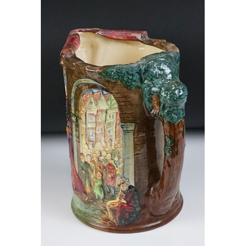 51 - Royal Doulton ltd edn ' The Pied Piper of Hamelin Jug ', designed by Noke & Fenton, of cylindrical f... 